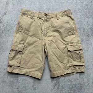 Dockers Cargo Shorts Mens‎ Beige Measured 33x10 Utility Hiking Work Outdoors